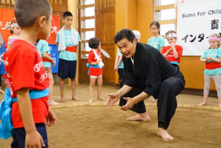 「貴乃花親方のインターナショナル相撲教室」の様子1