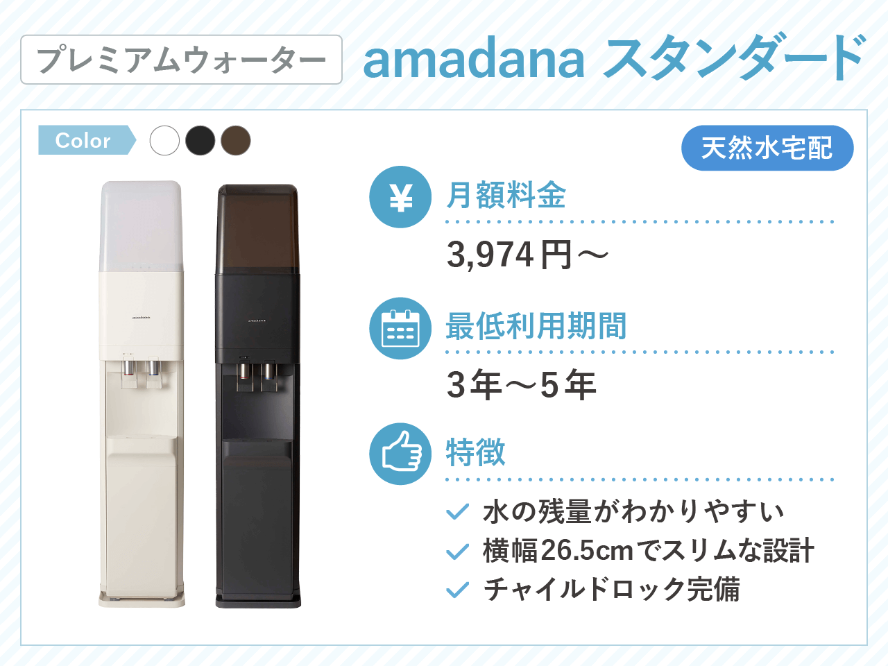 プレミアムウォーター amadanaスタンダードサーバー